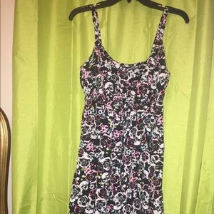 Torrid black skull and roses sundress